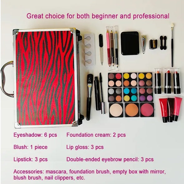 All In One Makeup Set Halloween Christmas Eyeshadow Palette Lip Gloss